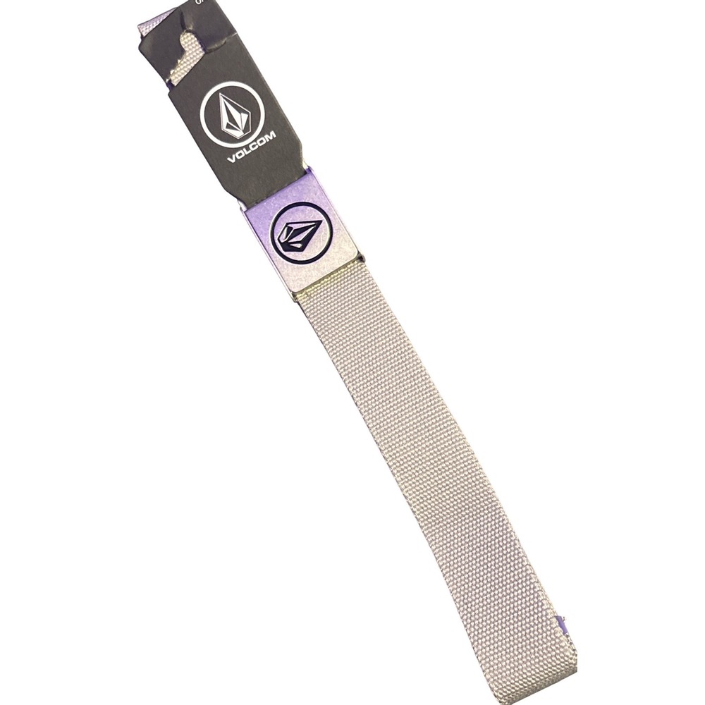 NEW Volcom Circle Web Belt Gray One Size